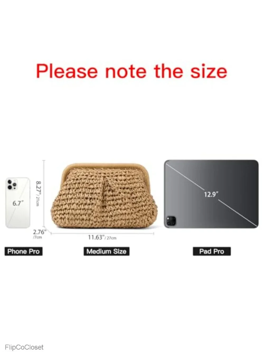 Straw Clutch Crossbody Handbag Woven Shoulder Bag Cloud Dumpling Pouch
